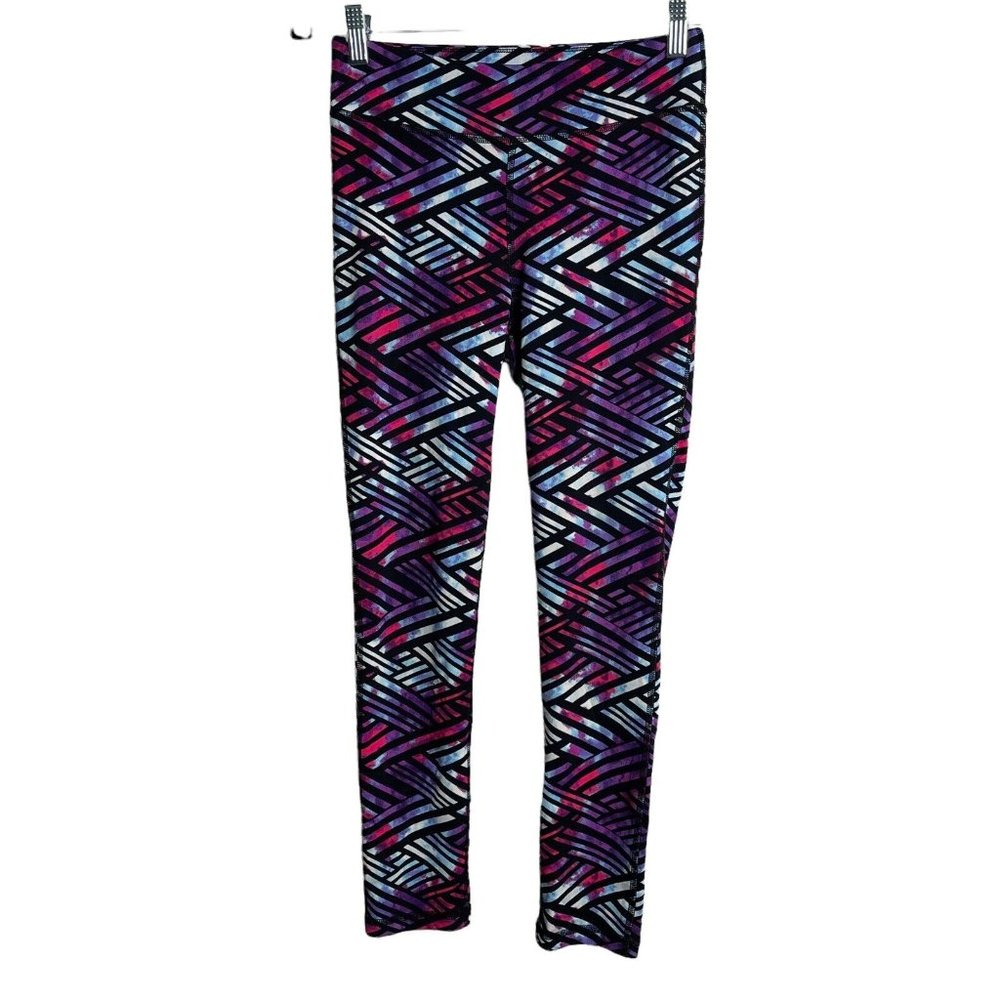Ideology Women's L High Waisted Multicolor Geometric Ankle Active Yoga Leggings